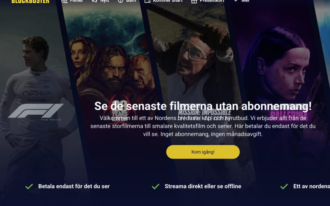 Allt om streamingtjänsten Blockbuster