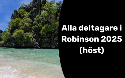 Alla deltagare i Robinson 2025 (höst)